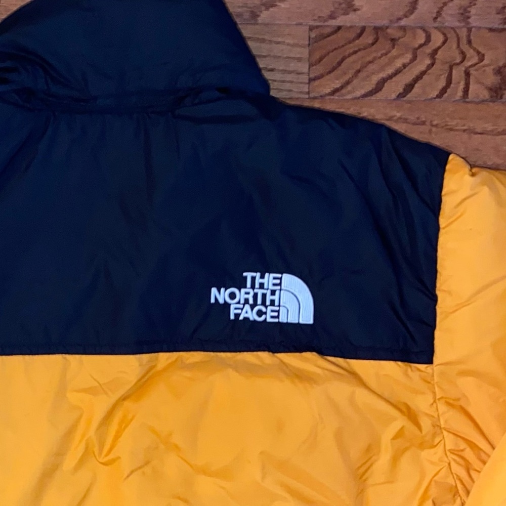 The North Face Orange and Black Puffer Jacket - Picture 8 of 11